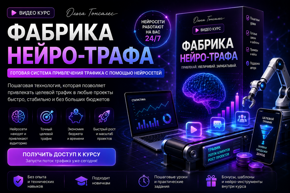 Видео-курс Фабрика НЕЙРО-ТРАФА